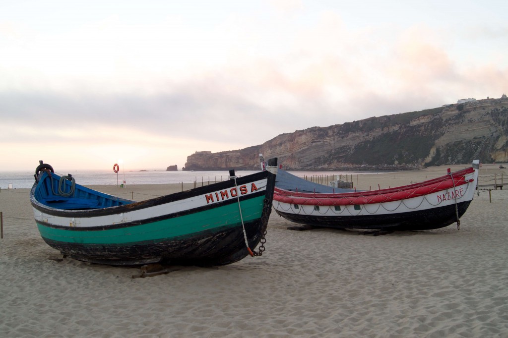 Die Boote von Nazaré