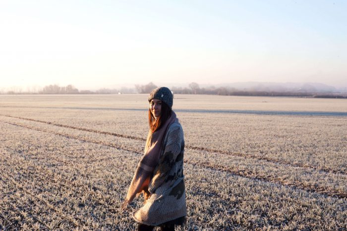 Hobo Schuh Shooting Winter Outfit Strick 